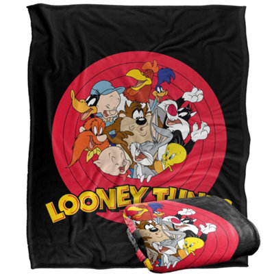Looney Tunes Group Shot Blanket Multicoloured (One Size) from B&Q