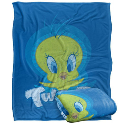 Looney Tunes Layered Tweety Blanket Multicoloured (One Size) from B&Q