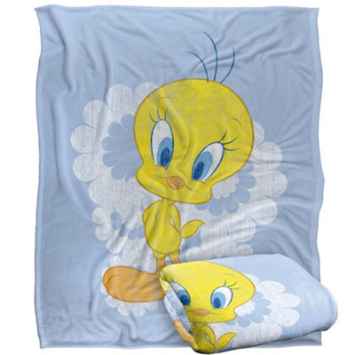 Looney Tunes Faded Tweety Blanket Multicoloured (One Size) from B&Q
