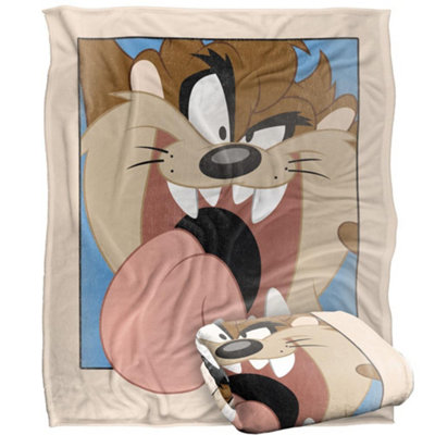 Looney Tunes Framed Taz Blanket Multicoloured (One Size) from B&Q