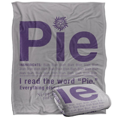 Supernatural Pie Recipe Blanket Multicoloured (One Size) from B&Q