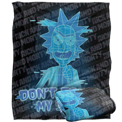  - Rick And Morty Dont Touch My Stuff Blanket Multicoloured (One Size)