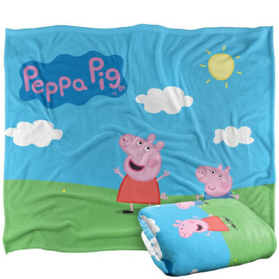 Peppa Pig Pa Pig Sun Blanket White (One Size) from B&Q