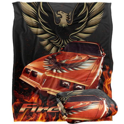Pontiac Firebird Flames Blanket Multicoloured (One Size) from B&Q