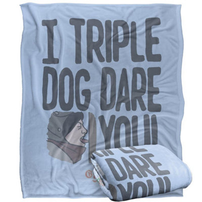 A Christmas Story Triple Dog Dare Blanket Multicoloured (One Size) from B&Q