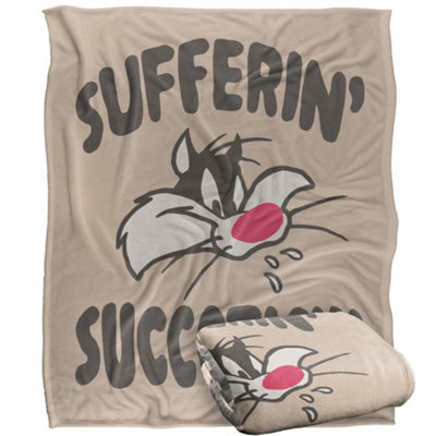 Looney Tunes Sufferin Succotash Doodle Blanket Multicoloured (One Size) from B&Q