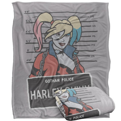 B&Q -  Batman Line Up Harley Quinn Blanket Multicoloured (One Size)