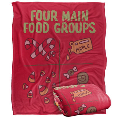 Elf Main Food Groups Blanket Multicoloured (One Size)