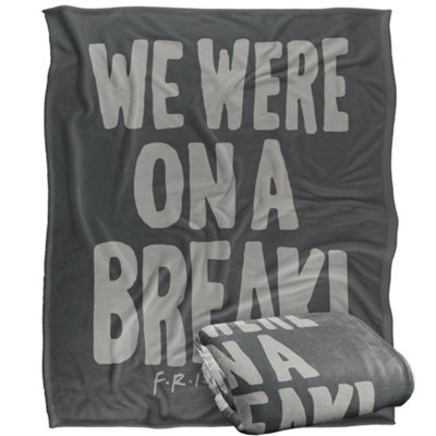 Friends We Were On A Break Blanket Multicoloured (One Size) from B&Q