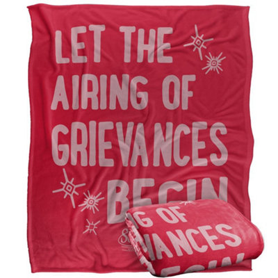 Seinfeld The Airing Of Greivances Blanket Multicoloured (One Size) from B&Q