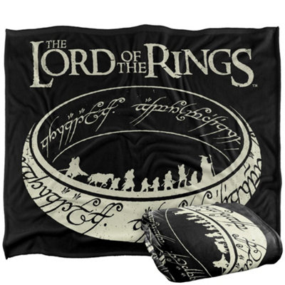 Lord Of The Rings Silhouette Blanket Multicoloured (One Size) from B&Q