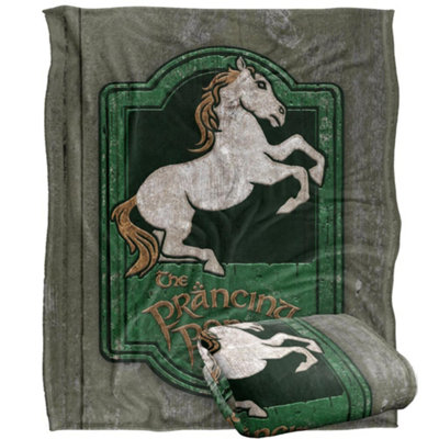 Lord Of The Rings Prancing Pony Sign Blanket Multicoloured (One Size) from B&Q