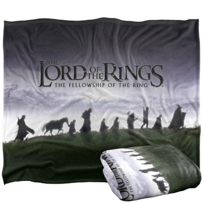 Lord Of The Rings Fellowship Silhouette Blanket Multicoloured (One Size) from B&Q