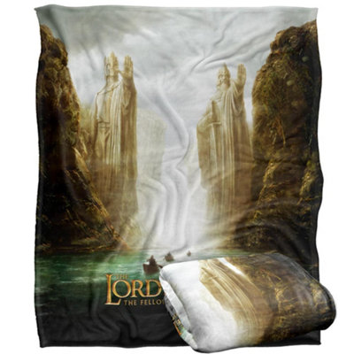 Lord Of The Rings Fellowship Movie Poster Blanket Multicoloured (One Size) from B&Q