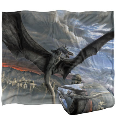 Lord Of The Rings Dragon Blanket Multicoloured (One Size) from B&Q