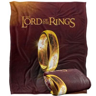 Lord Of The Rings One Ring Reflection Blanket Multicoloured (One Size) from B&Q