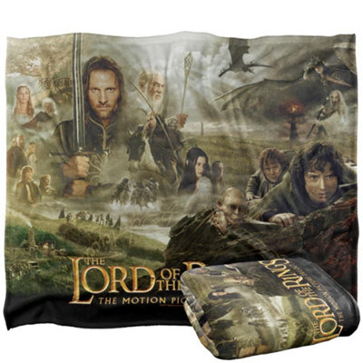 Lord Of The Rings Movie Poster Blanket Multicoloured (One Size) from B&Q