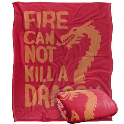 Game Of Thrones Fire Cannot Kill A Dragon Blanket Multicoloured (One ) 152Cm