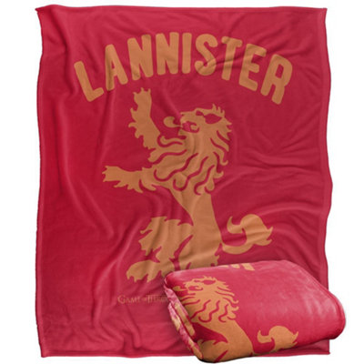 Game Of Thrones Lannister Crest Blanket Multicoloured (One Size) from B&Q