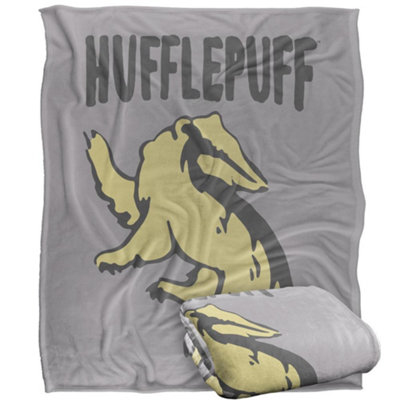 Harry Potter Hufflepuff Doodle Blanket Multicoloured (One Size)