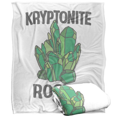 DC comics Superman Kryptonite Rocks Blanket Multicoloured (One Size) from B&Q
