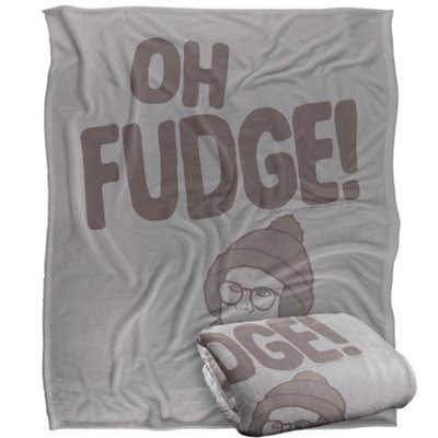 A Christmas Story Oh Fudge Blanket Multicoloured (One Size) from B&Q