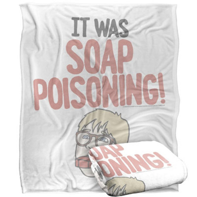 A Christmas Story Soap Poisoning Blanket Multicoloured (One Size) from B&Q
