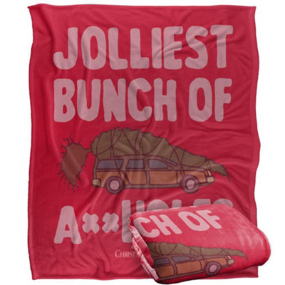 National Lampoons Christmas Vacation Jolliest Bunch Blanket Multicoloured (One Size) from B&Q