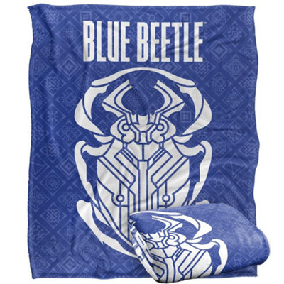 Blue Beetle Repeat Print Blanket Multicoloured (One Size) from B&Q