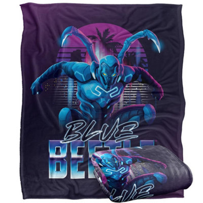 B&Q Blue Beetle Pose Blanket Multicoloured (One ) 152Cm