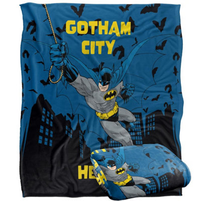 DC comics Batman Gotham City Hero Blanket Multicoloured (One Size) from B&Q