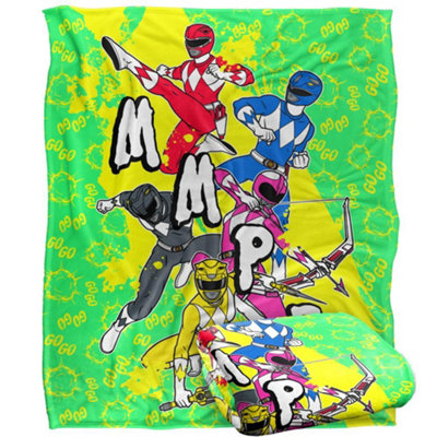 Power Rangers Group Shot Blanket Multicoloured (One Size) from B&Q