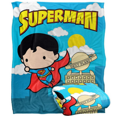 DC comics Superman Chibi Blanket Multicoloured (One Size) from B&Q