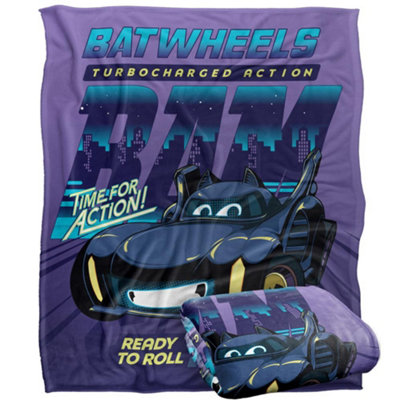 Batwheels Time For Action Batmobile Blanket Multicoloured (One Size) from B&Q