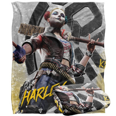  - Squad Harley Quinn Blanket Multicoloured (One Size)