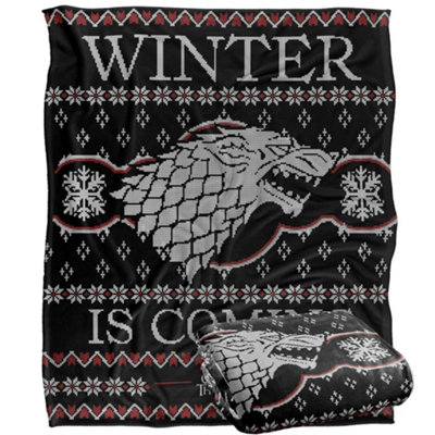 Game Of Thrones Winter Is Coming Fair Isle Blanket Multicoloured (One Size) from B&Q