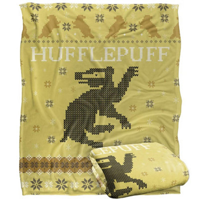Harry Potter Hufflepuff Fair Isle Blanket Multicoloured (One Size) from B&Q