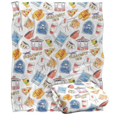 Gilmore Girls Icons Blanket Multicoloured (One Size) from B&Q