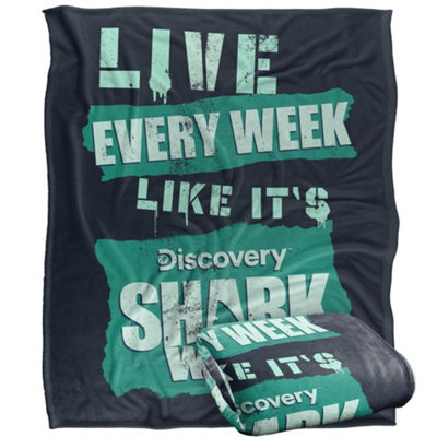  - Shark Week Live Every Week Blanket Multicoloured (One Size)