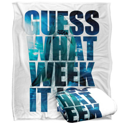 Shark Week Guess What Blanket Multicoloured (One Size) from B&Q