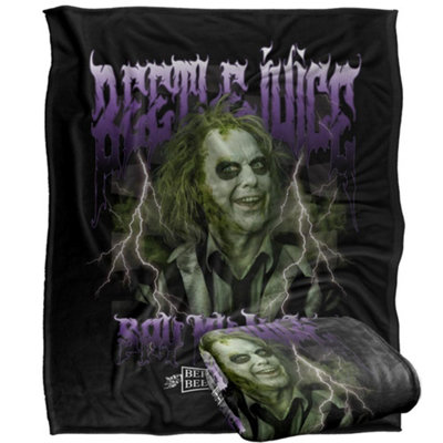 Beetlejuice Say My Name Blanket Multicoloured (One Size) from B&Q