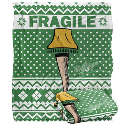A Christmas Story Fragile Blanket Multicoloured (One Size) from B&Q
