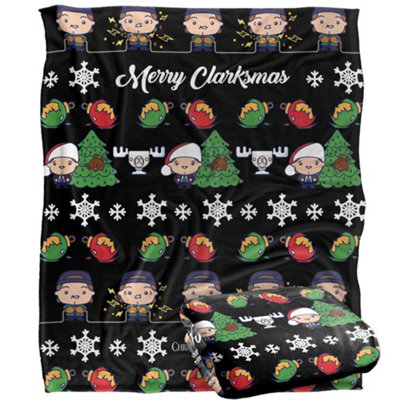 National Lampoons Christmas Vacation Merry Clarksmas Blanket Multicoloured (One Size) from B&Q