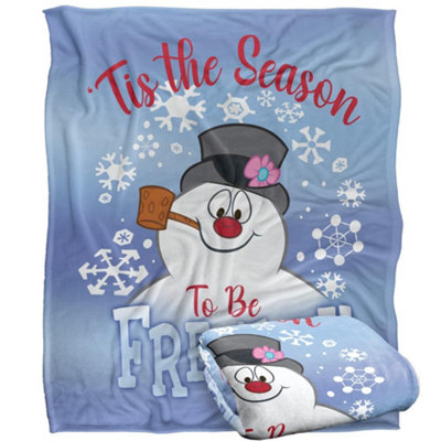 Frosty The Snowman Tis The Season Blanket Multicoloured (One Size) from B&Q