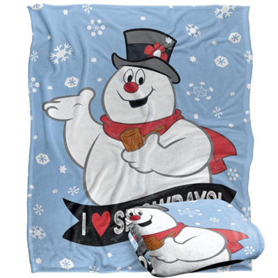 Frosty The Snowman I Love Snowdays Blanket Multicoloured (One Size) from B&Q