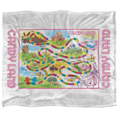 Candy Land Game Scene Blanket Multicoloured (One Size) from B&Q