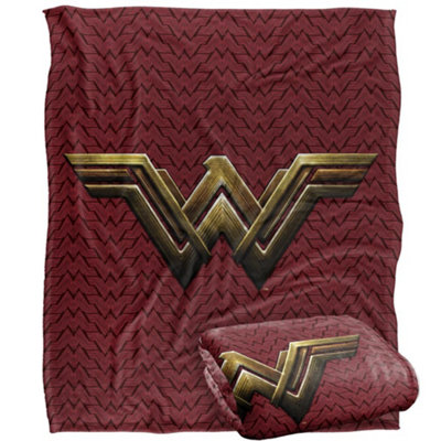 DC comics Wonder Woman Logo Blanket Multicoloured (One Size) from B&Q