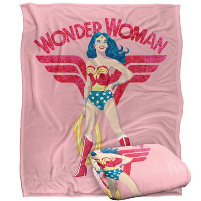 DC comics Wonder Woman Hero Stance Blanket Multicoloured (One Size) from B&Q