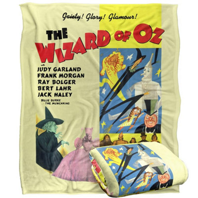 The Wizard Of Oz Movie Poster Blanket Multicoloured (One Size) from B&Q