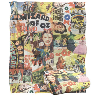 The Wizard Of Oz Collage Blanket Multicoloured (One Size) from B&Q